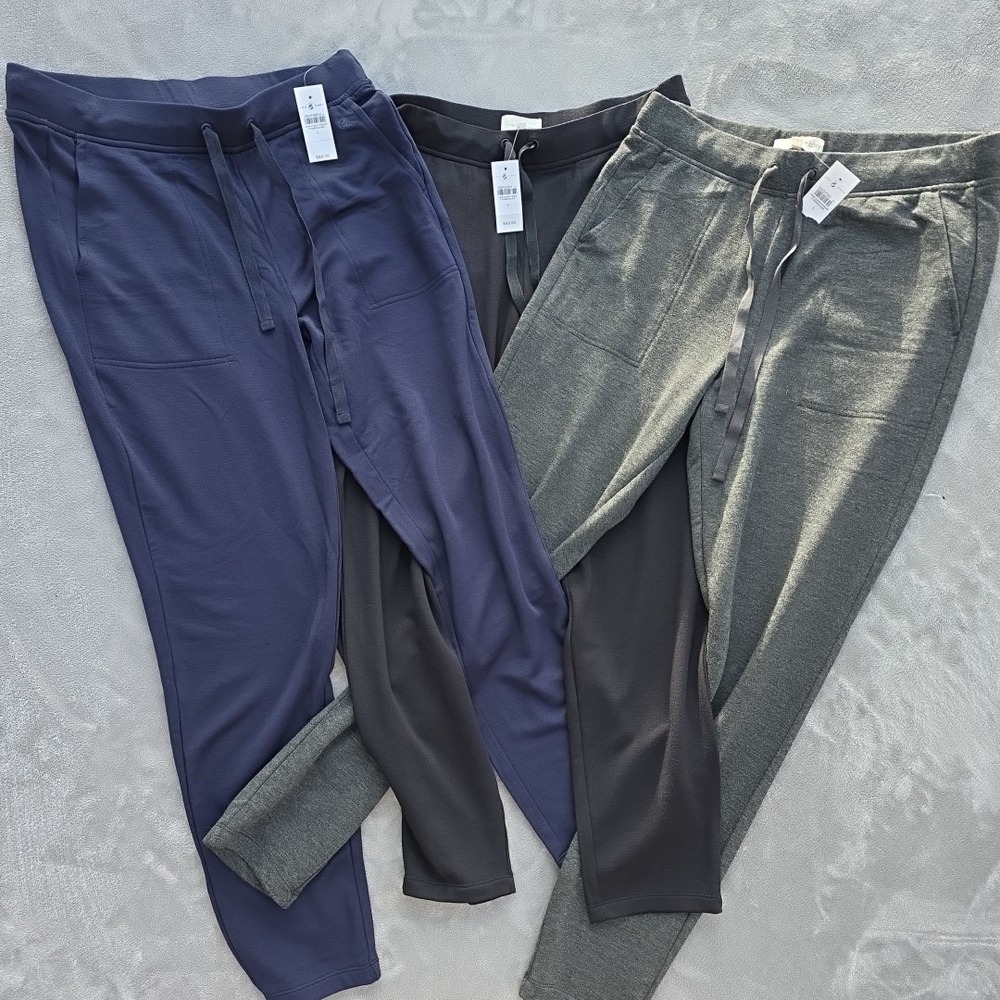 Lou & Grey Loft Leggings Women's Size S 3‎ Pair Blue Black Dark Grey NWT MSRP...